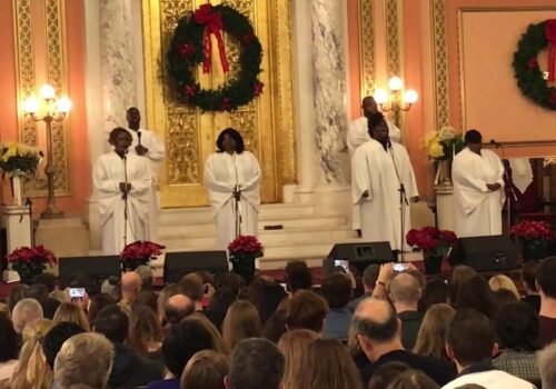 Celebração do Gospel de Natal no Harlem